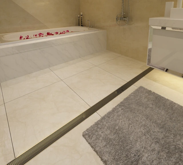 ステンレス鋼の長いシャワーの床の排水,ウェットルーム,リニアシャワー格子,600 dr055 AliExpress