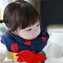 Новинка; Лидер продаж; унисекс шарф; детский Модный хлопковый комплект с круглым носком; зимний теплый Детский симпатичный шарф