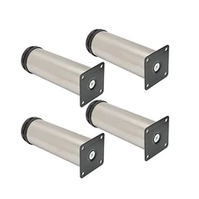 4 шт регулируемые ножки для мебели утепленные Нержавеющая сталь 50x150 мм таблица диван-кровать шкаф средства ухода за кожей стоп ног ноги с крепежными винтами