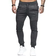 Бренд Для мужчин Штаны в стиле хип-хоп шаровары, штаны для бега Штаны мужской мужские брюки для бега раза черные брюки впитывает пот и Штаны XXXL k66