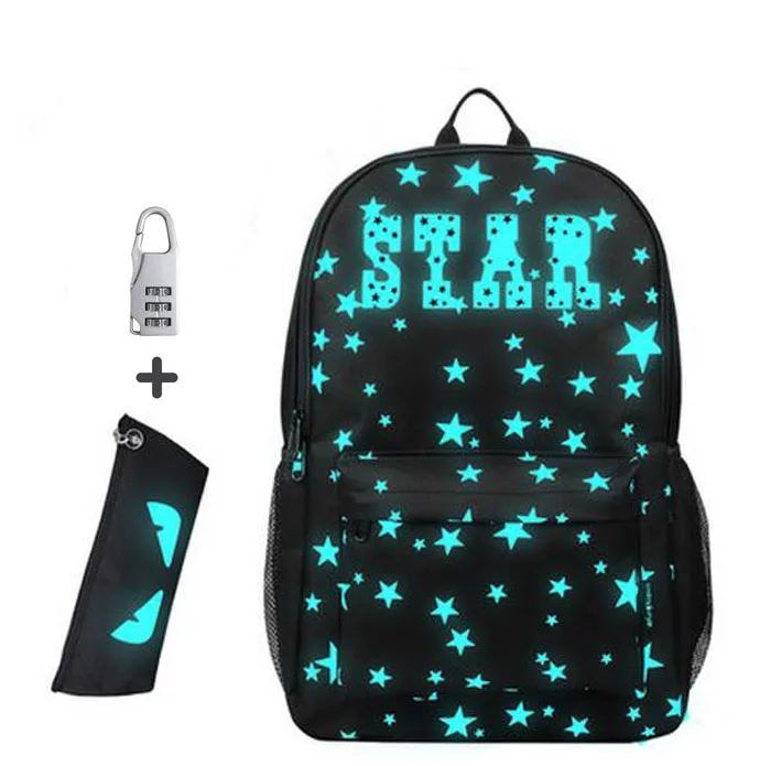 2018 Anti-theft School Backpack Kids Children Backpacks Anime Luminous Teenagers Boys Student Cartoon School Bags For Girs 