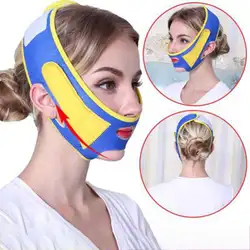Тонкая маска для похудения лица бандаж для лица подтягивающий пояс для сна маска для подтягивания лица массаж для похудения для коррекции