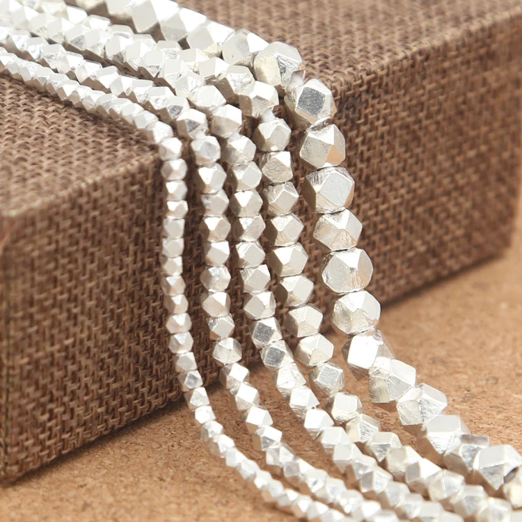Handcrafted 925 Silver Beads Real Thailand 925 Sterling Silver Small