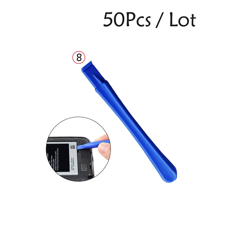 Металлический пластиковый Spudger набор лопастных полос для открывания бара набор инструментов для iPad iPhone Phone PC для разборки планшета набор инструментов 50 шт./партия - Цвет: No. 8-50Pcs