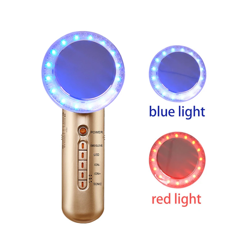 

6 IN 1 Magic Gloves Ultrasonic Photon Galvanic Bio Microcurrent EMS Body Slimming Anti Aging Wrinkle Cellulite Massager Machine
