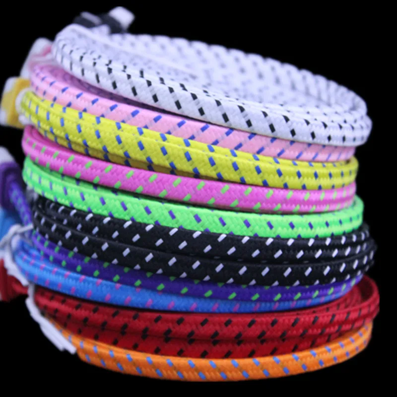 imágenes para Envío 100 unids 3 m tejido trenzado de fideos plana de datos usb 10ft 8pin cargador paquetes de accesorios de cable para el iphone 5 5S 6 7 plus para ios 10 imágenes para Envío 100 unids 3 m tejido trenzado de fideos plana de datos usb 10ft 8pin cargador paquetes de accesorios de cable para el iphone 5 5S 6 7 plus para ios 10