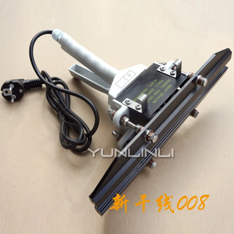 

Aluminum Foil Sealing Machine 12mm Hand Clamp Type Sealing Machine Portable Continuous Compound Film Bag Sealer FKR-200