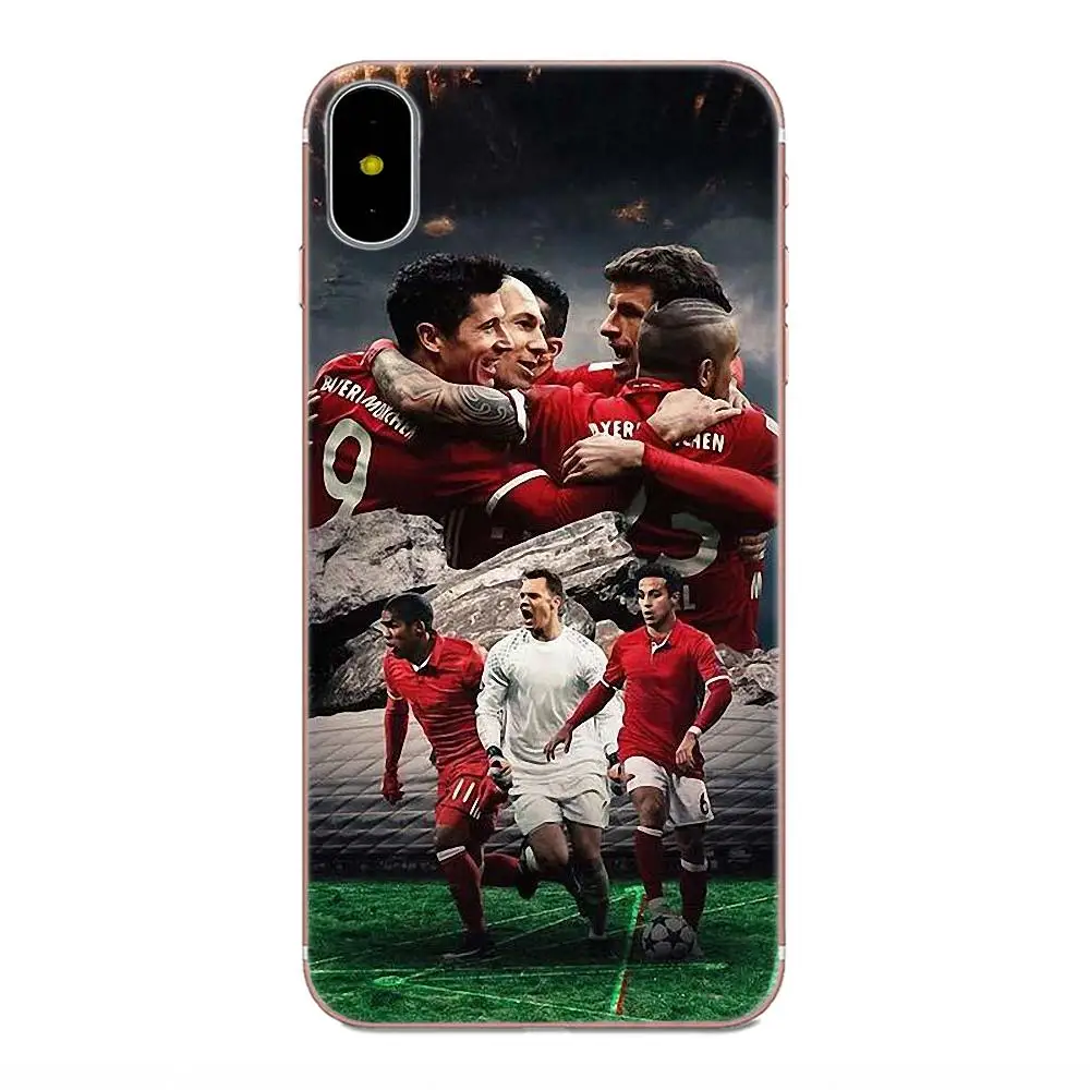 Мягкий ТПУ Капа Чехол Футбол Lewandowski для Apple iPhone 4 4S 5 5C 5S SE 6 6S 7 8 Plus X XS Max XR - Цвет: as picture