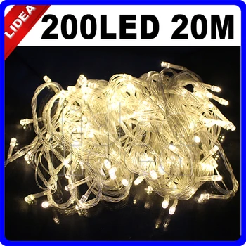 

20M 200 LED 9 Colors Wedding Garden Xmas Garland LED Christmas Decoration Outdoor Fairy String Navidad New Year Light CN C-32