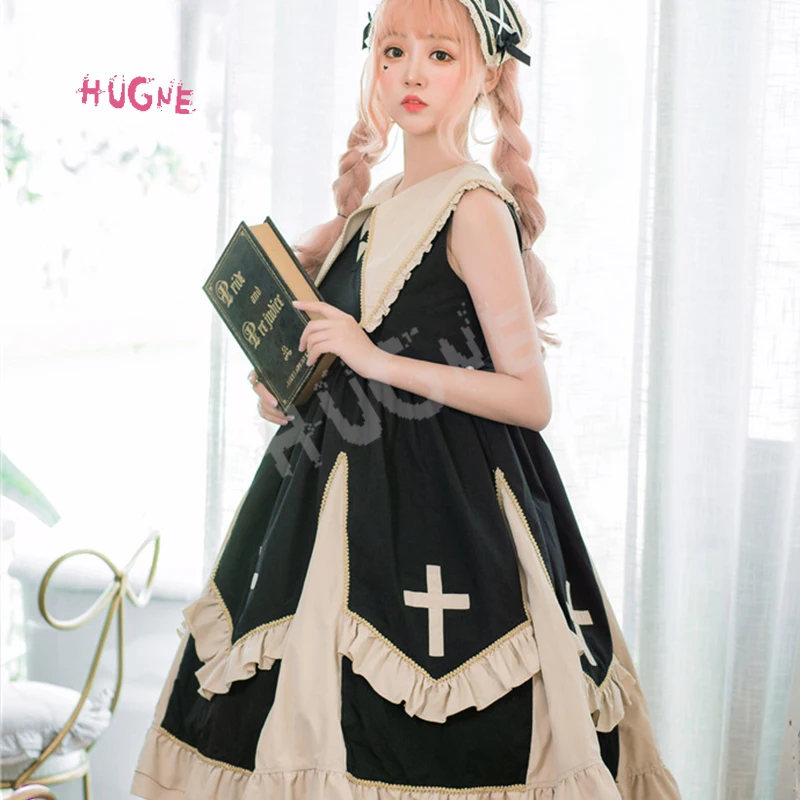 Dark-Angel-Gothic-Lolita-Dress-Pointed-Collar-Cross-Embroidered-Party-Dress(11)