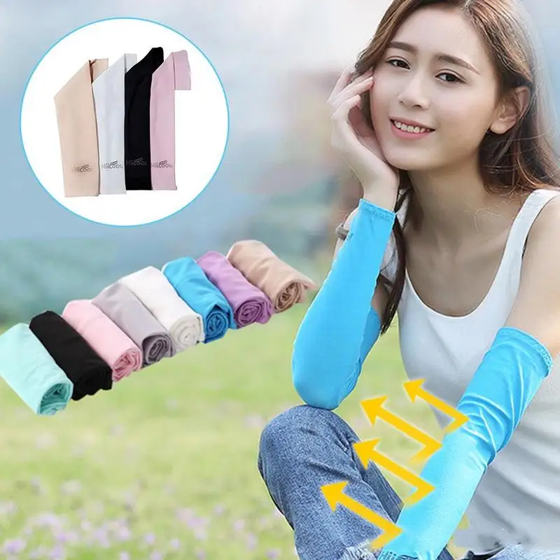 

Men Women Arm Sleeves Summer Sun UV Protection Arm Sleeves Cycling Running Fishing Clambing Driving Arm Cover Dropshipping