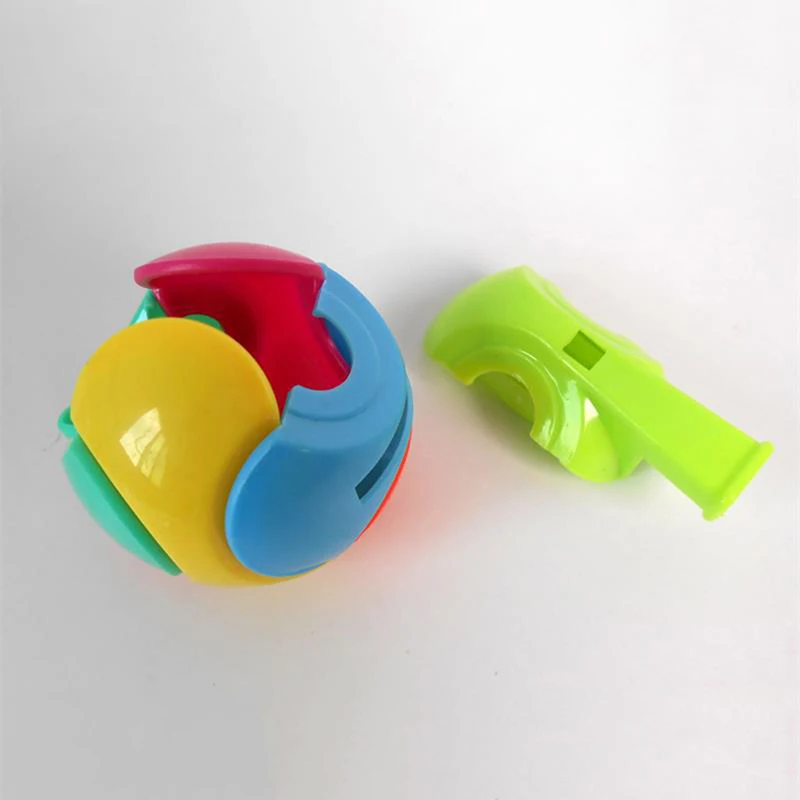 1 шт цветной футбольный свисток собранные игрушки для детей Подарки Развивающие игрушки