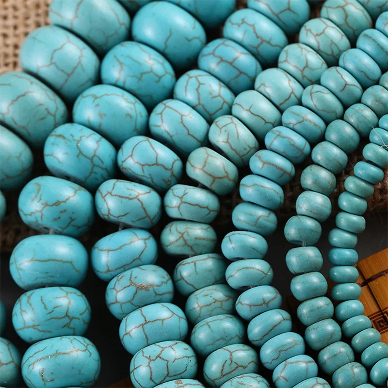 1 Strand Flat Round Handmade Stone Beads 6 8 10 12 16mm Beading