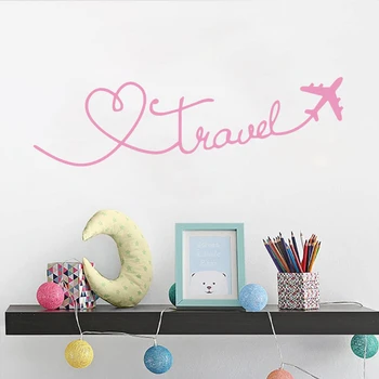

Funny travel Wall Decal Living Room Removable Mural For Kids Room Decoration Waterproof Wall Art Decal Wall Murals