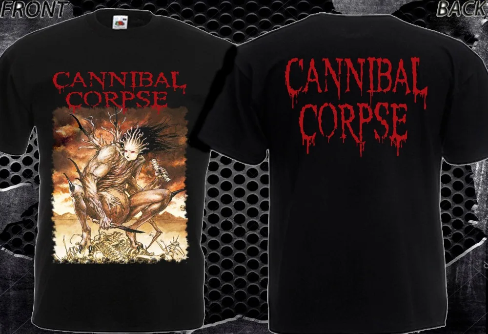 2019 Новая летняя крутая Мода Harajuku футболка Cannibal Corpseblood Thirst новая футболка Dtg печатная Футболка Размер S-3XL черный стиль