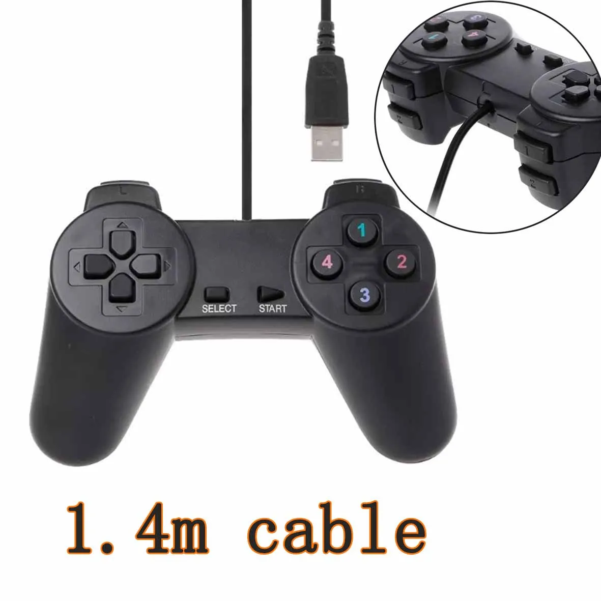 USB 1 контроллер геймпад для ПК 2 0 джойстик игры 5 м проводное Компьютерное