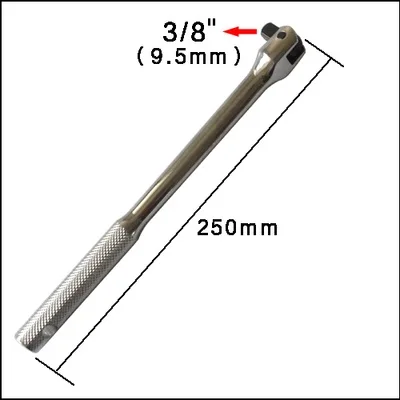 17-24 мм втулка 3/" 250 мм F головка Поворотная на 180 градусов ручка для демонтажа автомобильных шин универсальная шарнирная розетка F гаечный ключ - Цвет: 3l8inch 250MM wrench