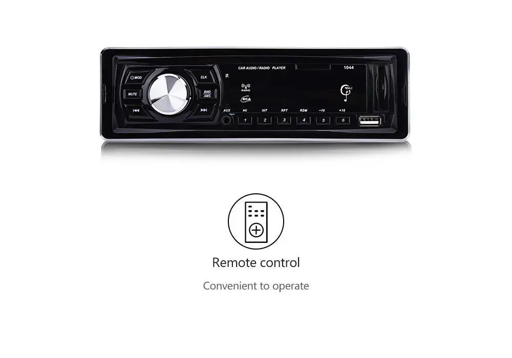 1044 автомобильный Радио плеер Стерео Аудио Автомобильный mp3 плеер DC 12 В светодиодный дисплей fm-приемник дистанционное управление 4x50 Вт поддержка SD USB AUX