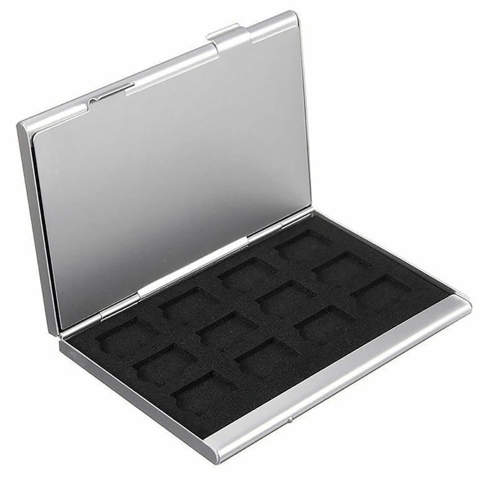 Прочная защита коробка для хранения модные Алюминий Большой 24TF держатель для карт двойной слои противоударный сумка Портативный