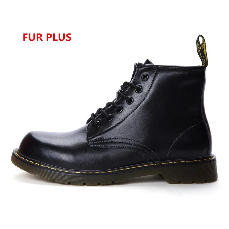 BLACK WITH FUR GRAM EPOS/мужские Ботильоны; сезон зима-осень; Мужские ботинки в байкерском стиле; мужские ботинки; зимние ботинки; оксфорды; Мужская обувь; один размер; большие размеры - Цвет: BLACK WITH FUR