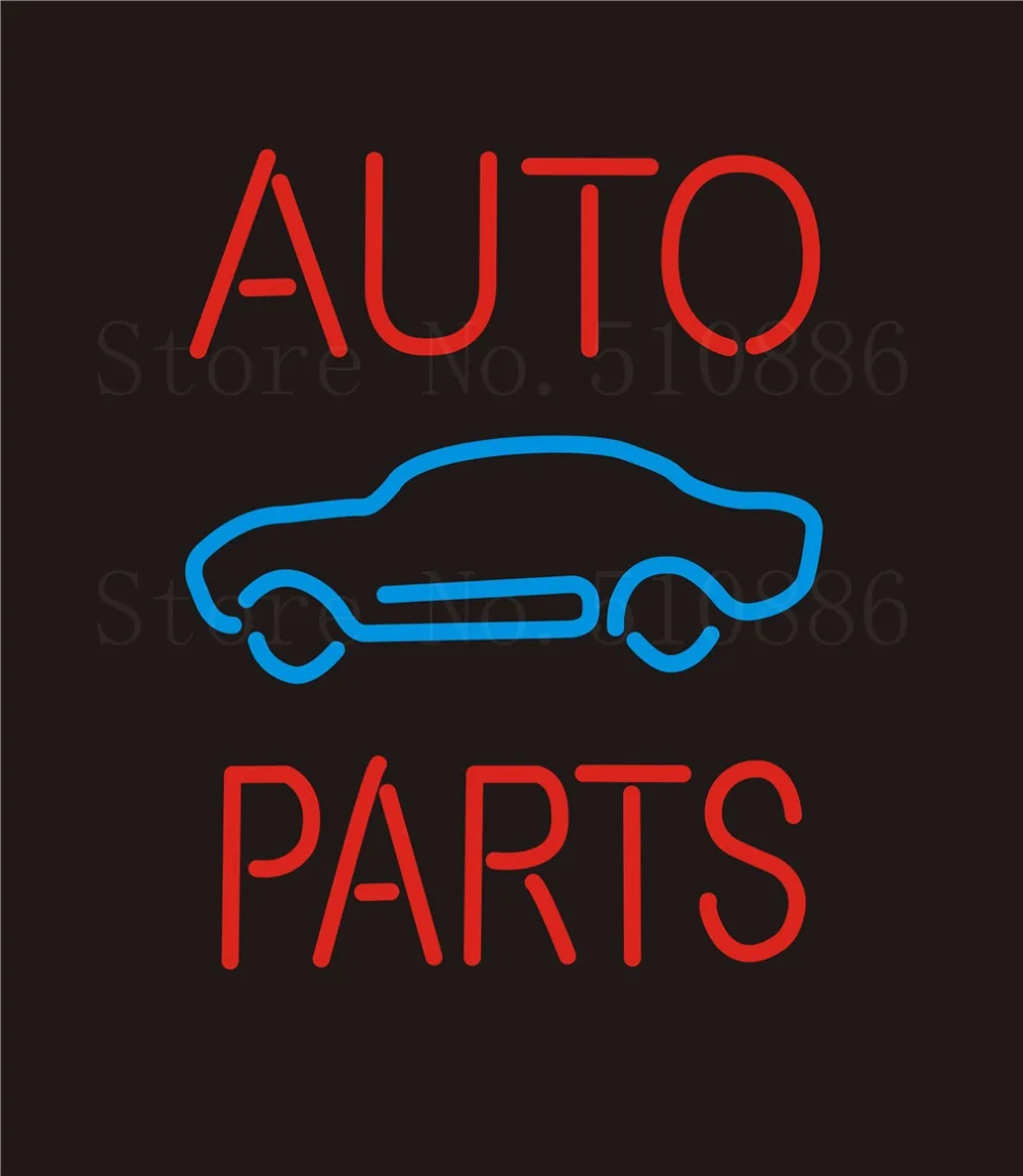 NEON Sign For Auto Parts Repair Real 