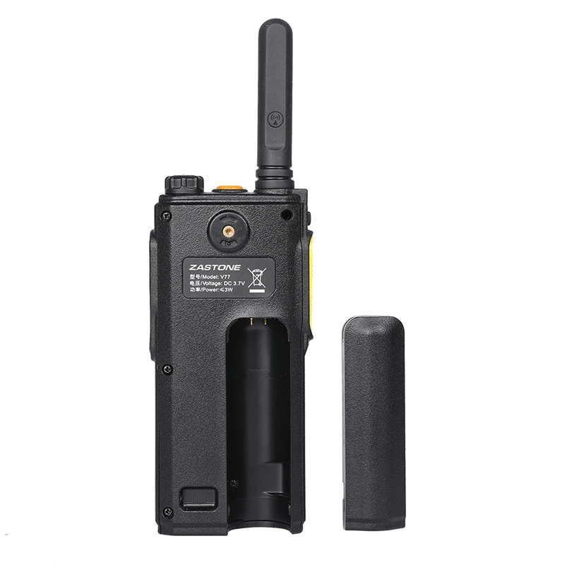 Zastone ZT-V77 Mini Portable Walkie Talkie UHF 400-470MHz 1500mAh Battery HF Transceiver Communicator Handheld Two-Way Ham Radio