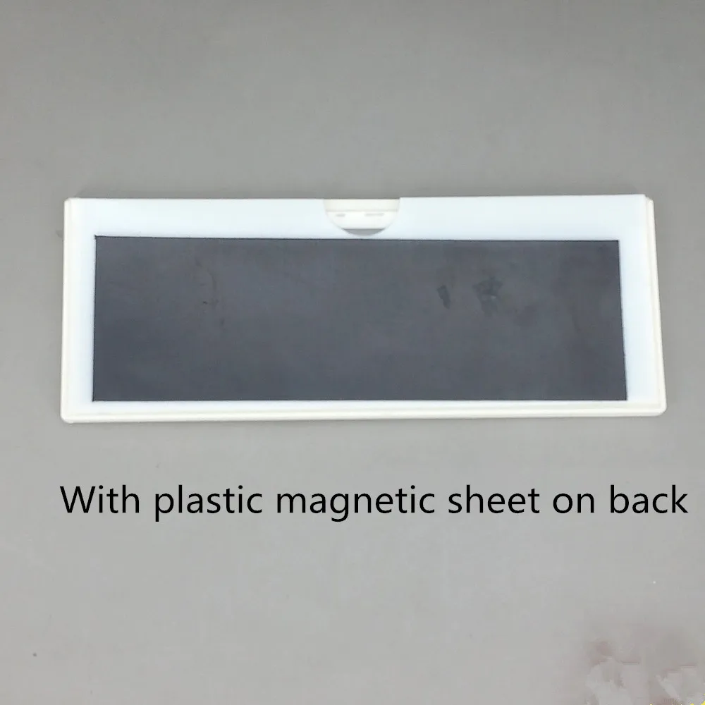 Plastic POP Paper Sign Frame Holder Card Label Display Show Case Magnetic Sticky Retail Store Shelf Promotion 1Pack
