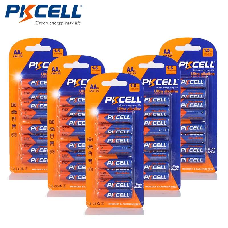 5PACK LR6 1.5V Alkaline Battery 8B.