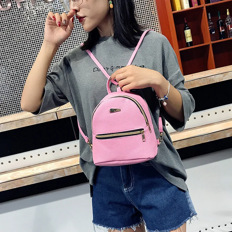 2018 NewStyle ShoulderBagFemale Колледж Breeze путешествия рюкзак женская мода Повседневное мини