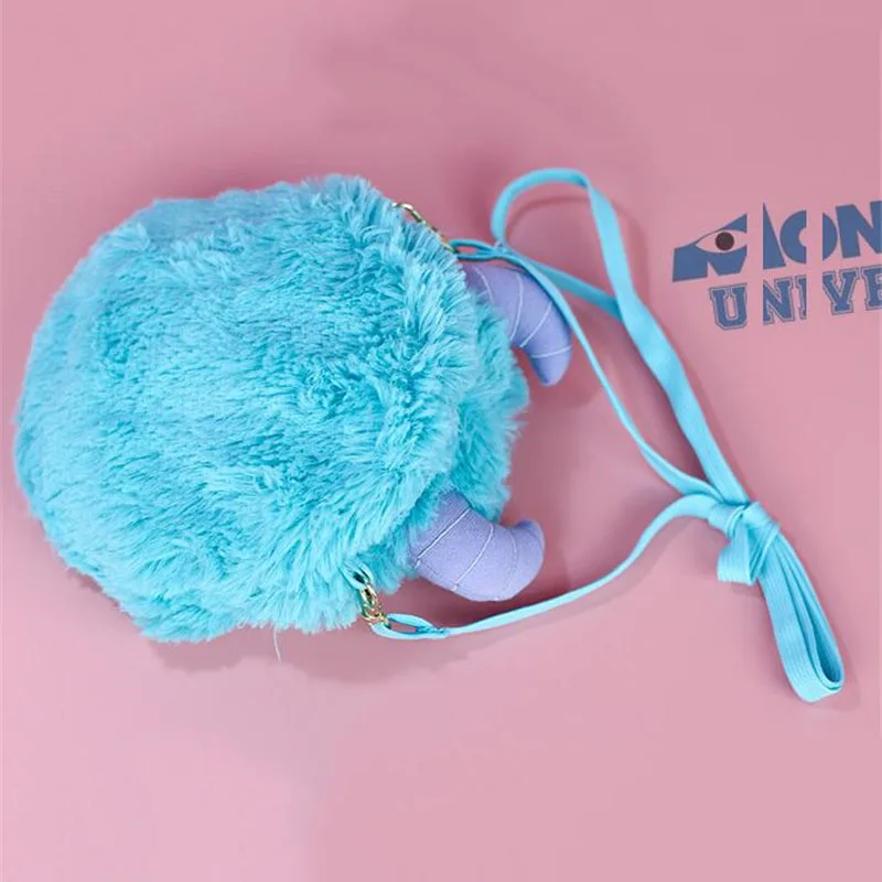 17*20cm Cartoon Anime Characters Stuffed Plush Single Shoulder Bag Cute Sulley Stuffed Backpack Kawaii Gift for Children Girls