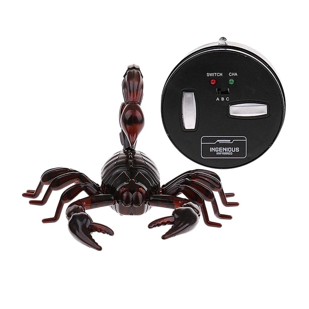 Trick Electronic Pet RC Simulation Scorpion Robotic Insect Prank Toy Beetle Remote Control Infrared Smart Animal Model Kids Gift