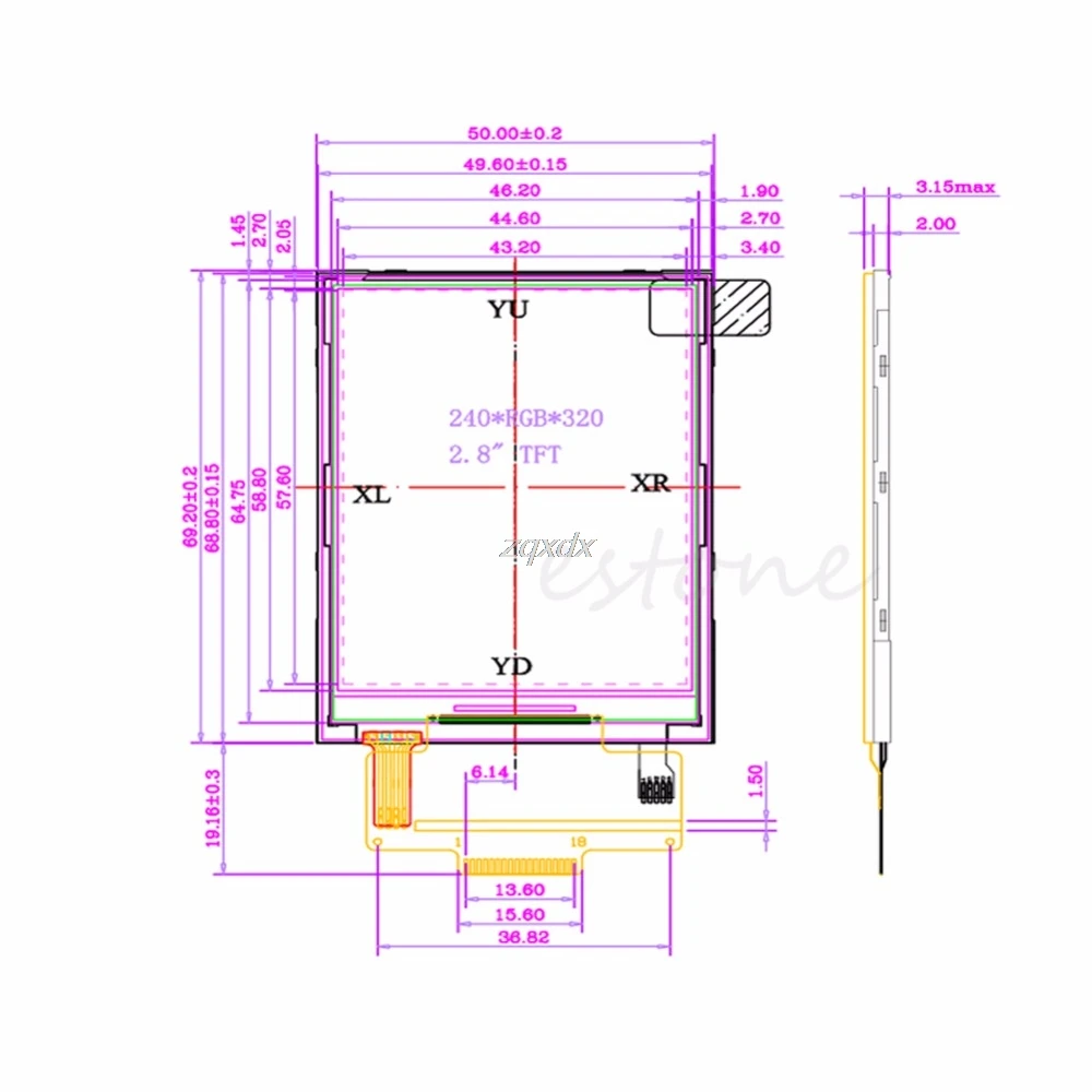 240x320 TFT Цвет ЖК-дисплей 2,8 дюйма последовательный SPI ILI9341 Панель Экран Дисплей модуль Прямая поставка