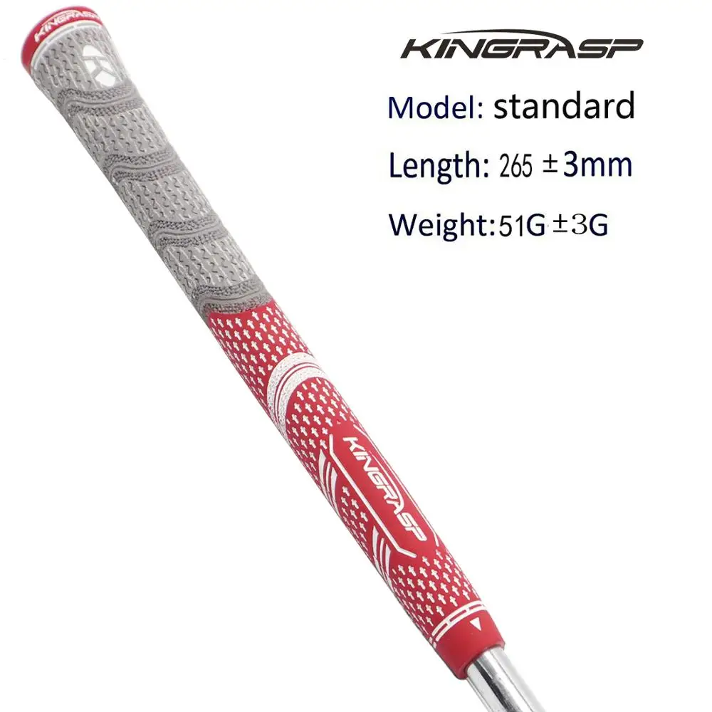 KINGRASP Hot New Unisex Golf grips High quality Rubber Golf driver Grips Color mixin 13pcs/lot Golf wood grips - Цвет: red Standard