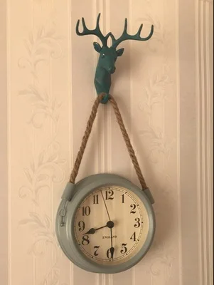 1Pcs Creative Vintage Animal Wall Hanger Antlers Goat Horse Elephant Head Hanging Hooks Home Decor For Coat Handbag Key Clothes (5)