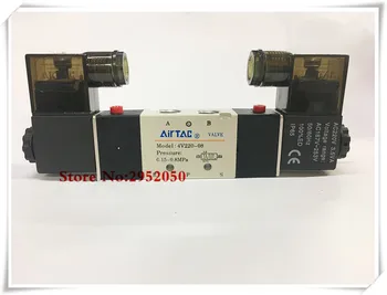 

Pneumatic Double Coil 1/4'' 5Ppcs 4V220-08 5 Way 2 Position Airtac Air Control Solenoid Valve Dual Head 12v 24v dc 110v 220v ac