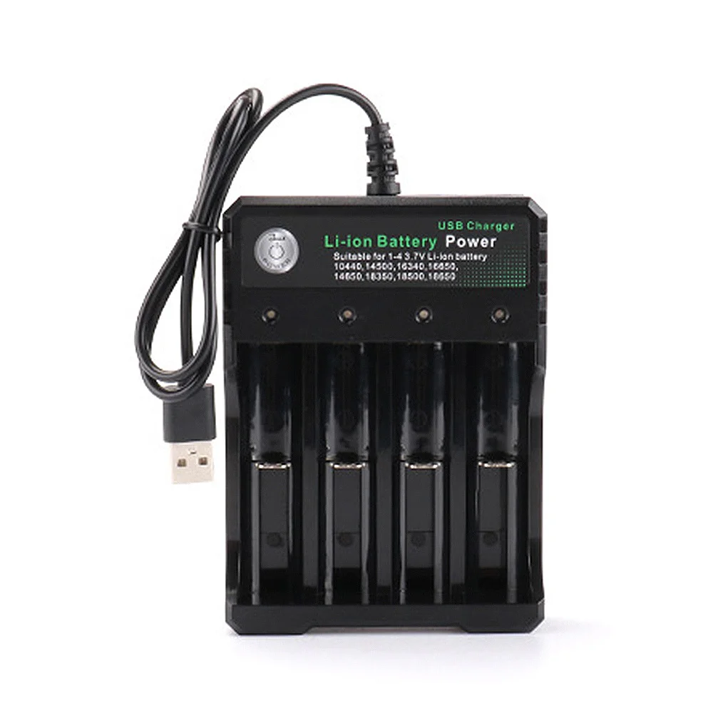 

3.7V 18650/AA AAA Nickel-Cadmium Battery charger Li-Ion charging portable battery charger 4 Slots Battery Charger