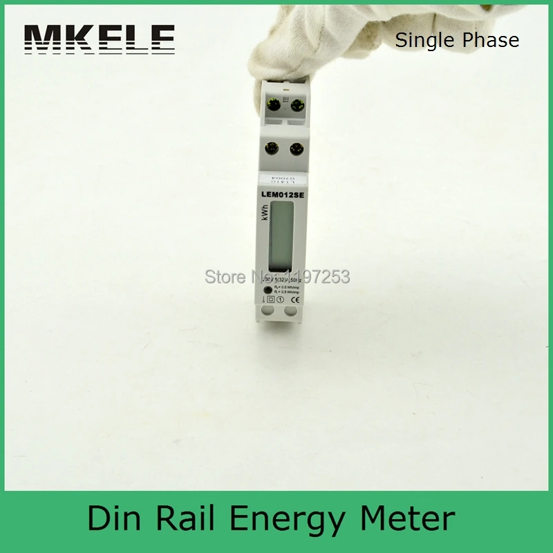 Din-рейка MK-LEM012SE однофазный цифровой счетчик энергии цена, умный измеритель энергии