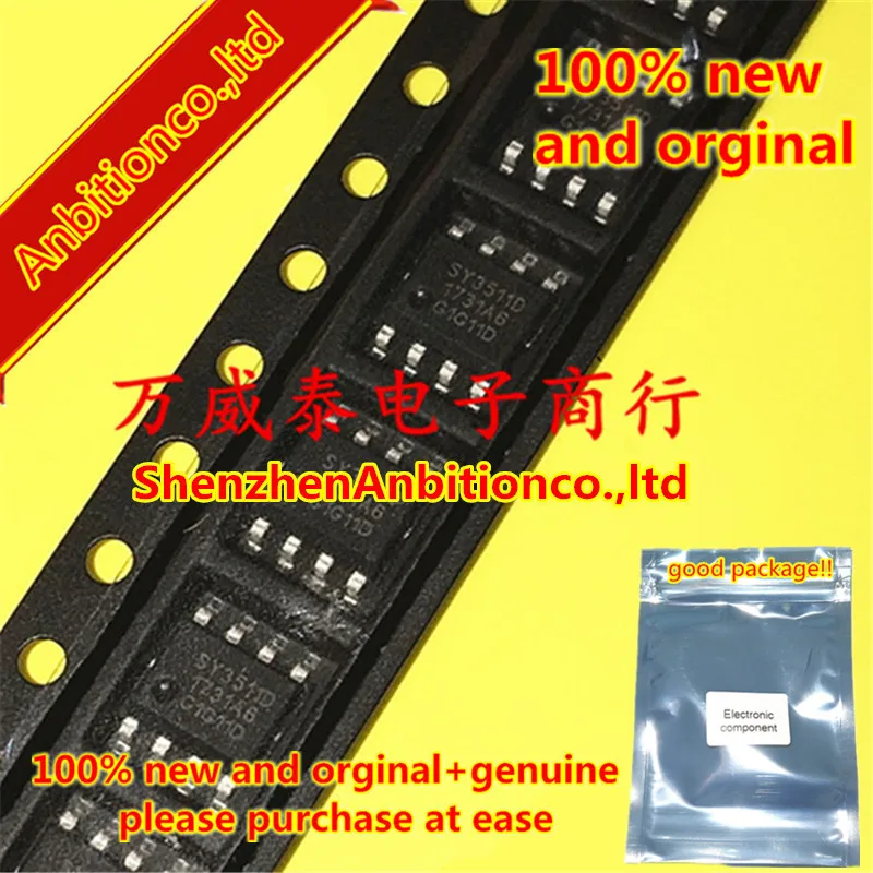 

1pcs 100% new and orginal SY3511D SY3511 SOP8 Linear charging Synchronous Boost discharge mobile power in stock
