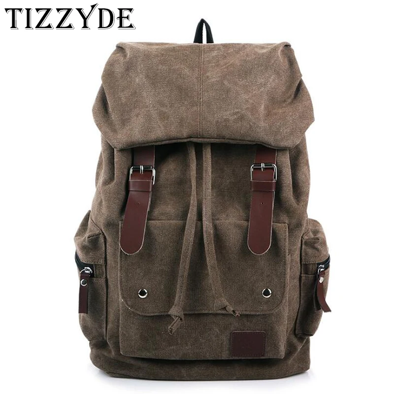 Factory direct sales Men bag Thicken Washed Canvas backpack Fashion