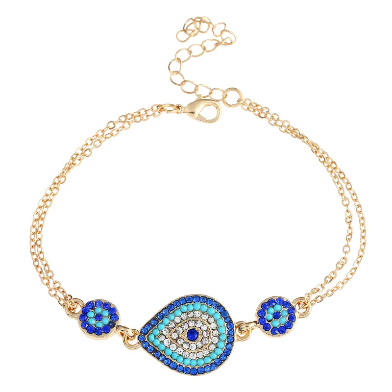 5pcs/set jewelry necklace bracelet drops Turkey blue eye jewelry set