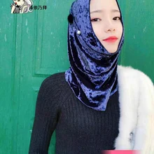20 шт./пакет Новые горячие pleuche удобные шапки один кусок мгновенный мусульманский хиджаб