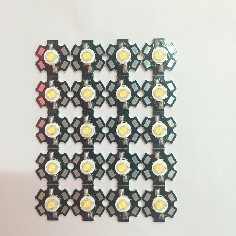 50 шт. Высокая мощность 3 Вт 45mil 700mA полный спектр белого 380 ~ 780nm SMD светодиодные