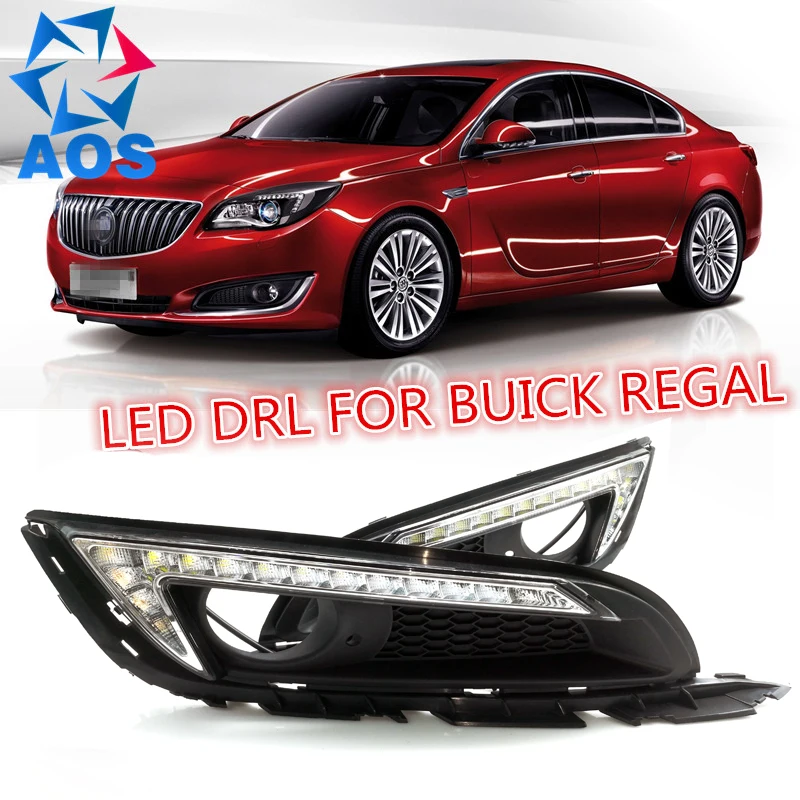 

2PCs/set Freeshipping LED Car DRL Daytime Running Lights LED DRL light for Buick Regal 2013 2014 2015