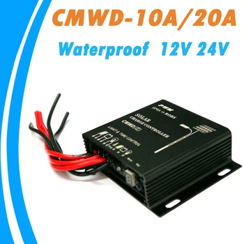 

PowMr Waterproof Solar Charge Controller 10A 20A IP68 LED Digital Solar Regulator 12V 24V Auto for DC Solar Street Light System