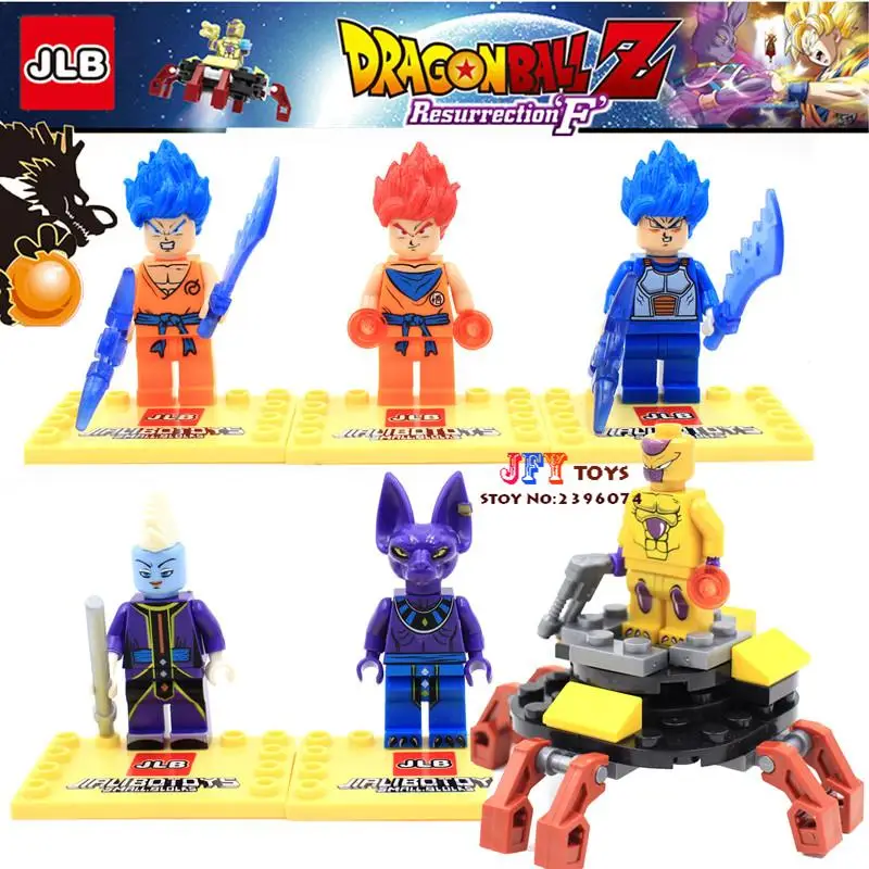 

6pcs Marvel Super Hero Dragon Ball Z Son Goku Building Blocks Bricks Kid Baby model Gift toys for children juguetes