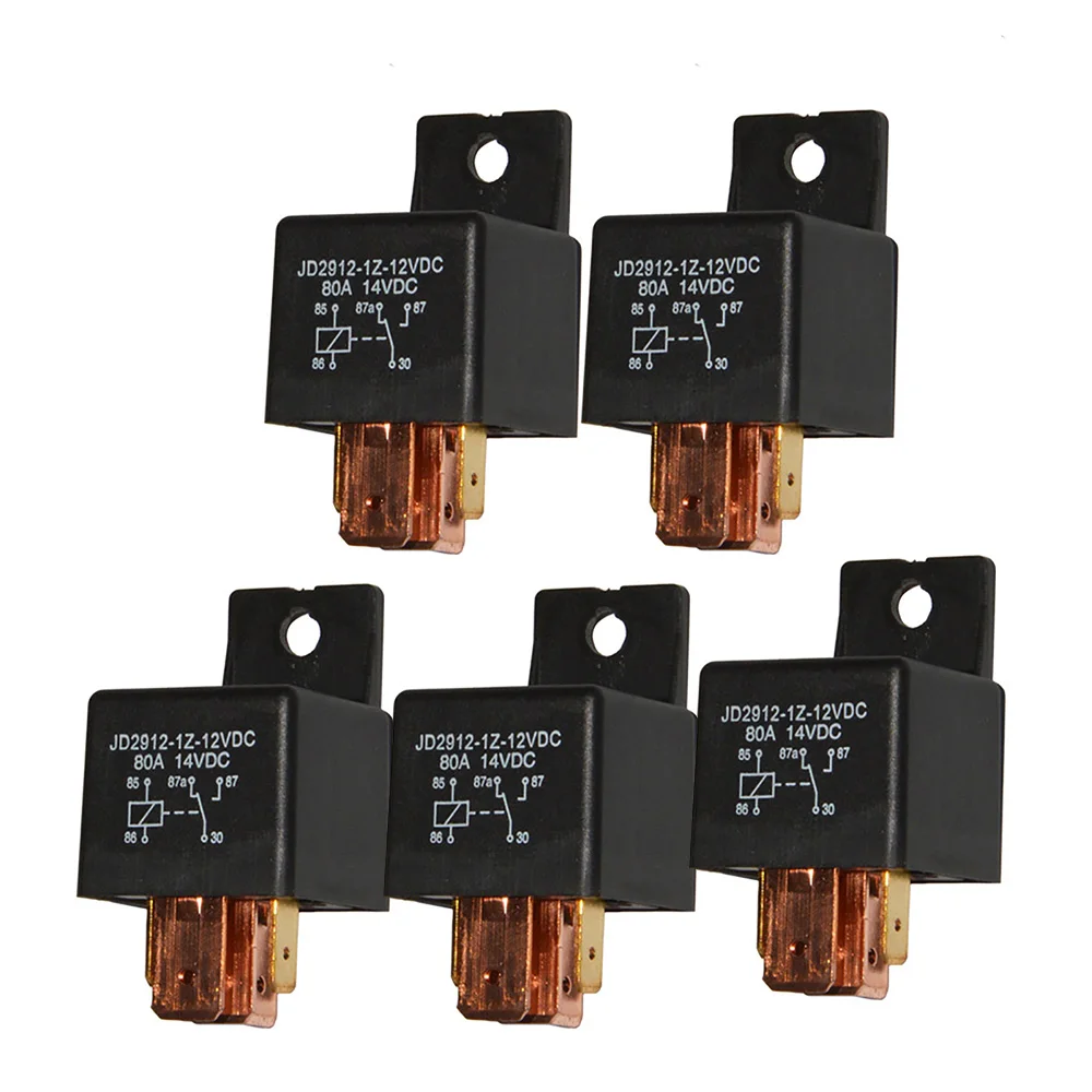 KH 5pcs 5PIN 12V/24V 80A Car Starter blinker Relay Turn Signal Flasher