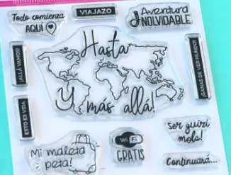 

Spanish stamp Clear Stamp for Scrapbooking Transparent Silicone Rubber DIY Photo Album Decor 121