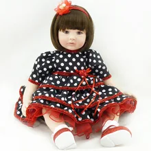 Популярный виниловый стикер Силиконовые Возрожденные куклы для малышей, сопроводите спящую реалистичную принцессу кукла "малыш" ребенок высокого класса Рождественский бутик подарки