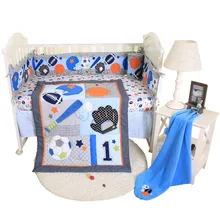 2018new дизайн вышитые contton Детские постельные принадлежности-одеяло, простыня, юбка для детской кроватки, бампер для кроватки