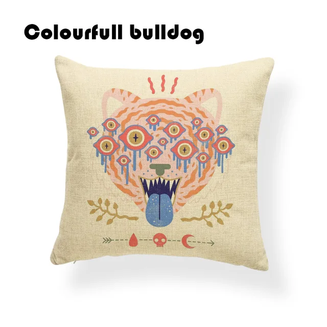 Cartton Ethnic Pattern Pillow Cushion Cover Arrow Water Droplets Rabbit Bedroom Decor Throw Cushions Gecko Mushroom Pillowcases Cushion Cover Aliexpress